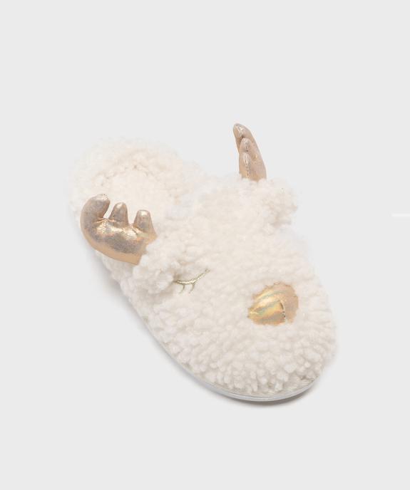 Chaussons mules en forme de renne femme vue5 - GEMO 4G FEMME - GEMO