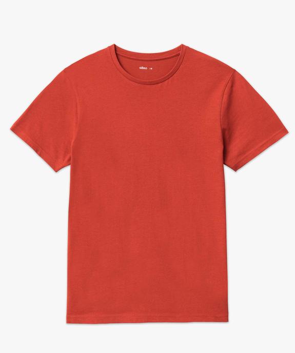 Tee-shirt à manches courtes et col rond homme vue4 - GEMO 4G HOMME - GEMO