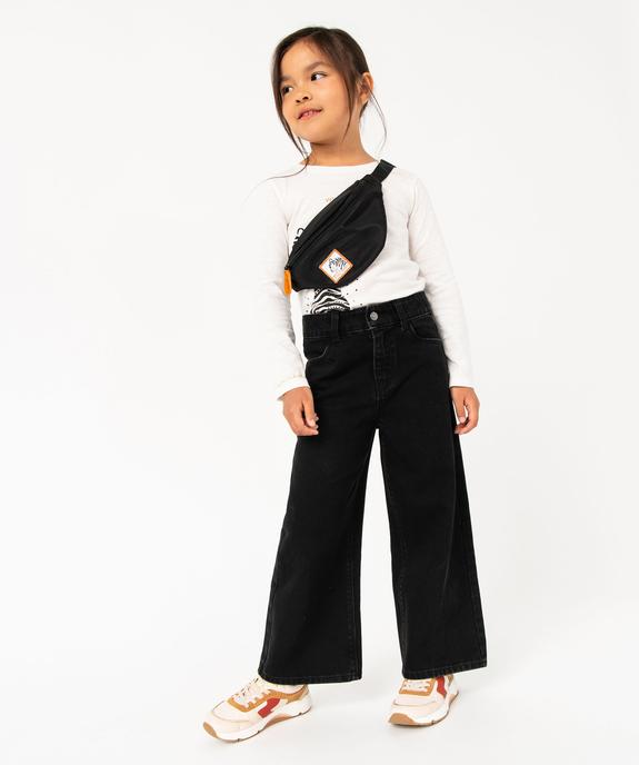 Tee-shirt manches longues imprimé pailleté fille vue5 - GEMO 4G FILLE - GEMO