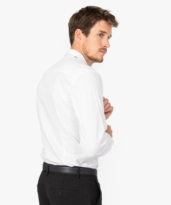 Chemise homme avec noeud papillon intégré Slim fit vue3 - GEMO (HOMME) - GEMO