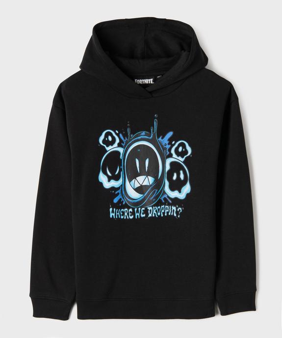 Sweat à capuche avec motif devant et dos garçon - Fortnite vue1 - FORTNITE - GEMO