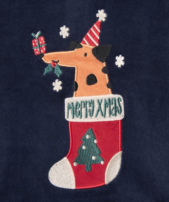 Pyjama en velours 2 pièces spécial Noël bébé vue2 - GEMO 4G BEBE - GEMO