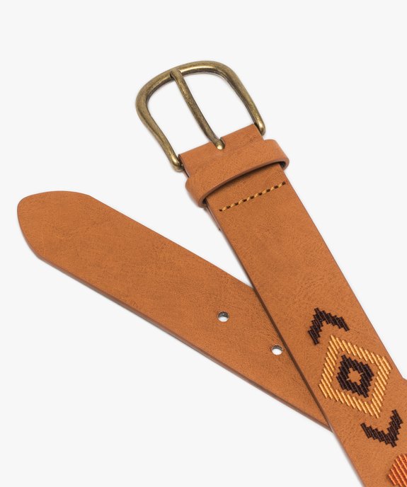 Ceinture femme brodée style bohème vue2 - GEMO (ACCESS) - GEMO