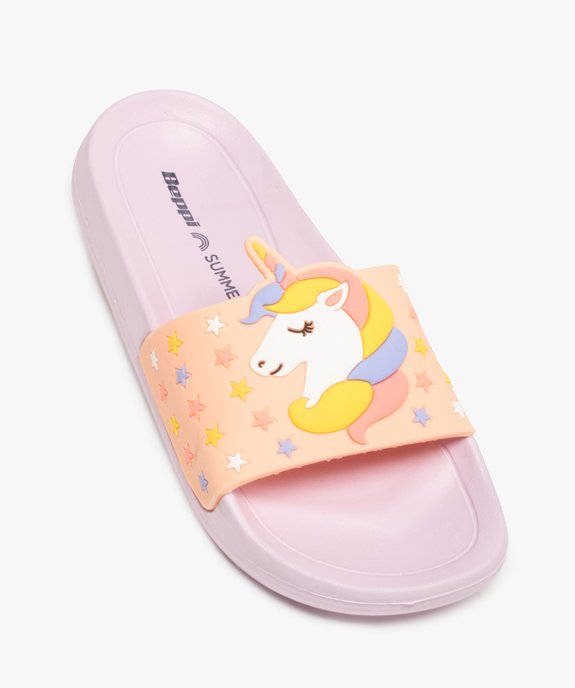 Mules de piscine fille décor licorne vue5 - GEMO (ENFANT) - GEMO