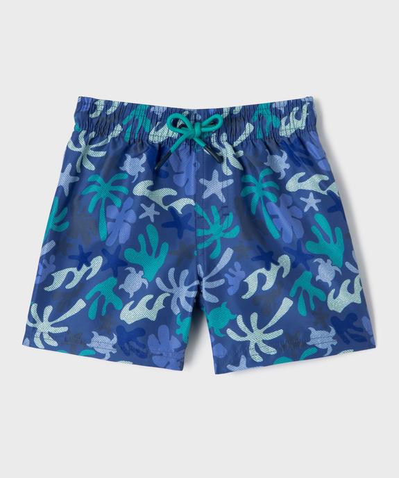 Short de surf à motifs exotiques garçon vue1 - GEMO (ENFANT) - GEMO
