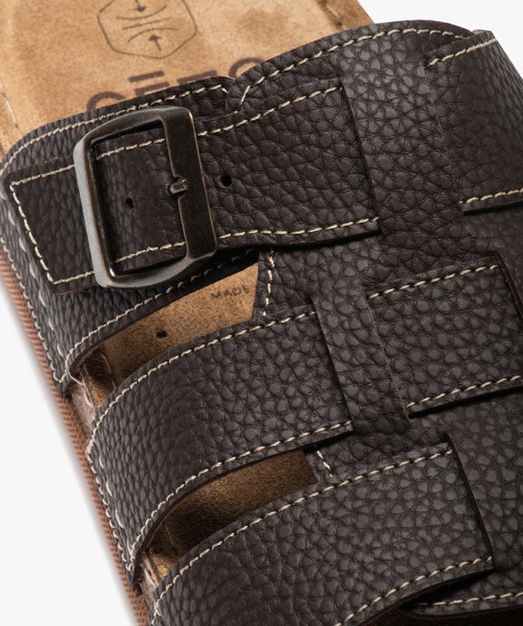 Mules homme ajustables à brides multiples vue6 - GEMO (CASUAL) - GEMO
