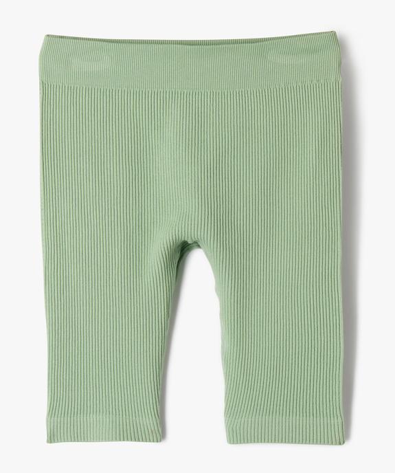 Legging court en maille côtelée extensible fille vue1 - GEMO (ENFANT) - GEMO