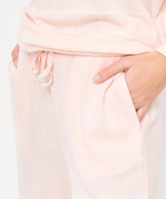 Pantalon de pyjama en maille fine femme vue2 - GEMO 4G FEMME - GEMO
