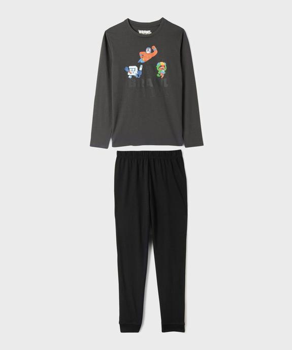 Pyjama en jersey de coton imprimé garçon - Brawl Stars vue1 - BRAWL STARS - GEMO