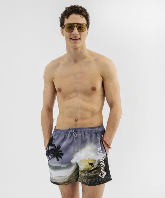 Short de bain imprimé surf homme - Roadsign vue1 - ROADSIGN G4G - GEMO