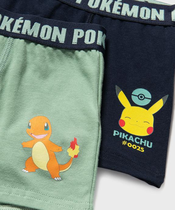 Boxer en coton stretch imprimé garoon - Pokémon (lot de 3) vue2 - POKEMON - GEMO
