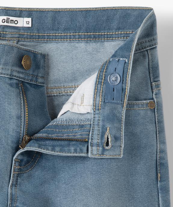 Jean garçon coupe regular taille ajustable vue3 - GEMO 4G GARCON - GEMO
