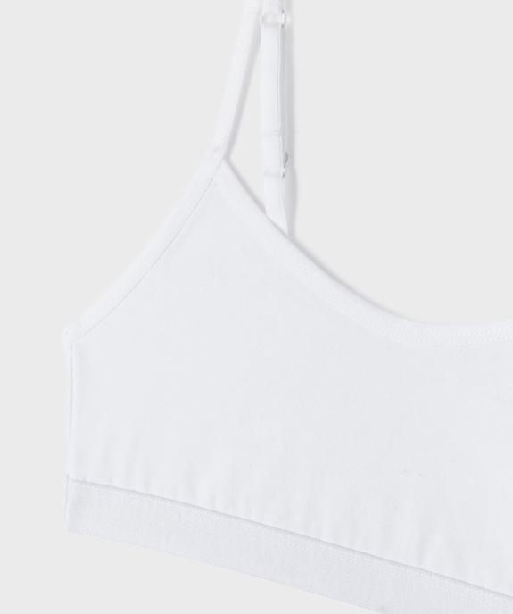 Brassière à fines bretelles fille  vue2 - GEMO 4G FILLE - GEMO