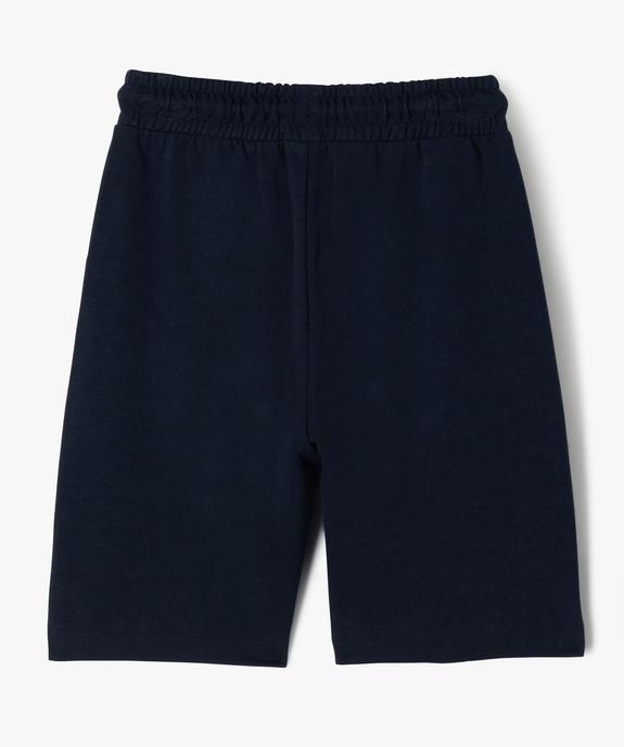 Bermuda en maille avec taille élastique ajustable garçon vue3 - GEMO (ENFANT) - GEMO