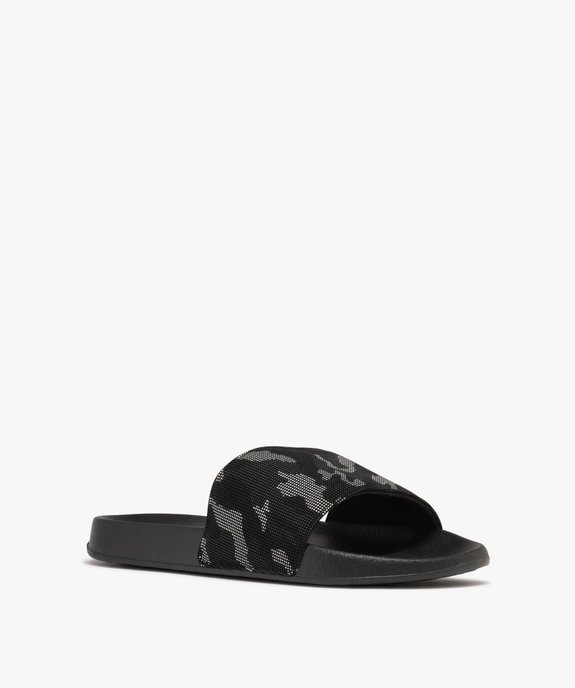 Mules de piscine à motif camouflage garçon vue2 - GEMO (PLAGE) - GEMO