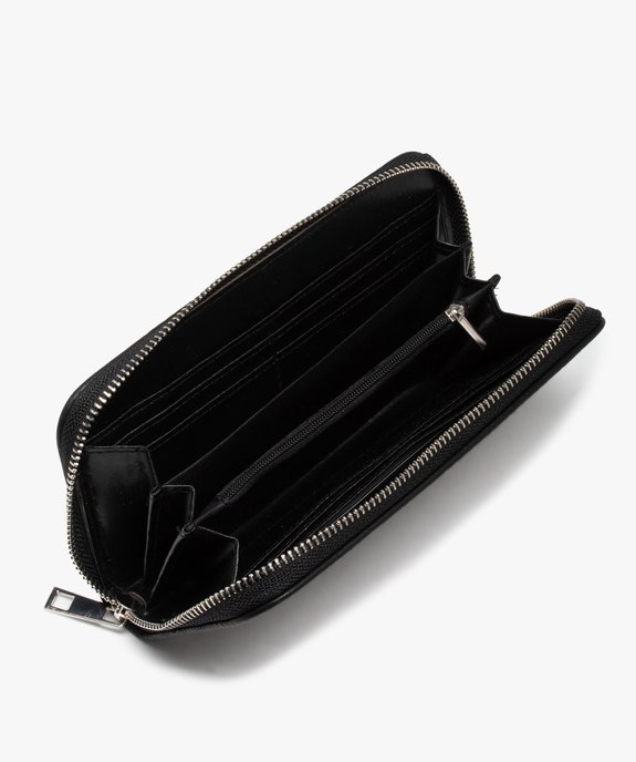 Portefeuille femme grand format avec clous métalliques vue4 - GEMO (ACCESS) - GEMO