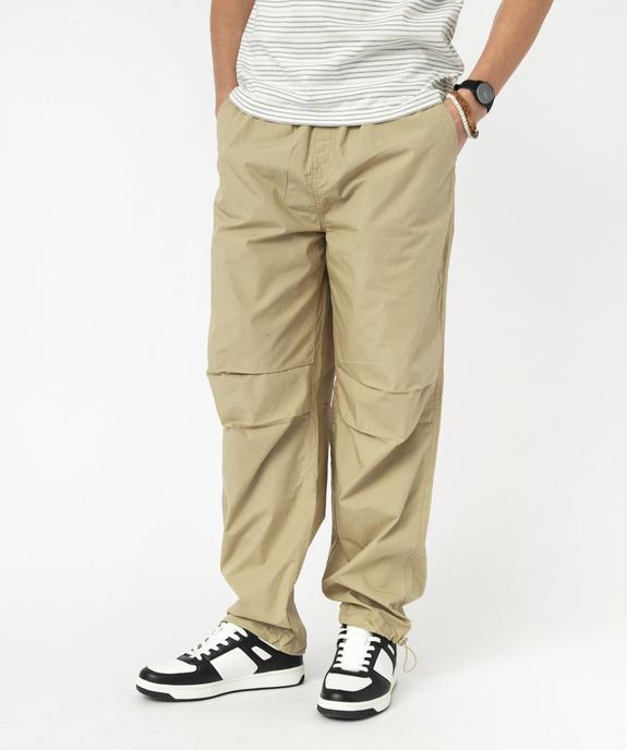 Pantalon parachute ajustable à la taille et aux chevilles homme vue1 - GEMO 4G HOMME - GEMO