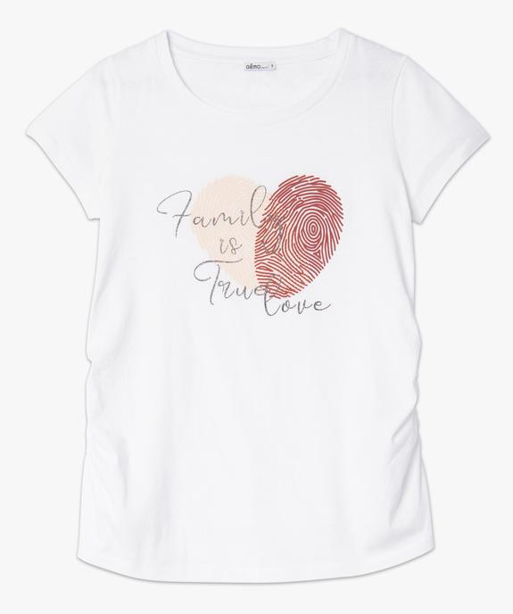 Tee-shirt de grossesse avec motif graphique vue4 - GEMO (MATER) - GEMO