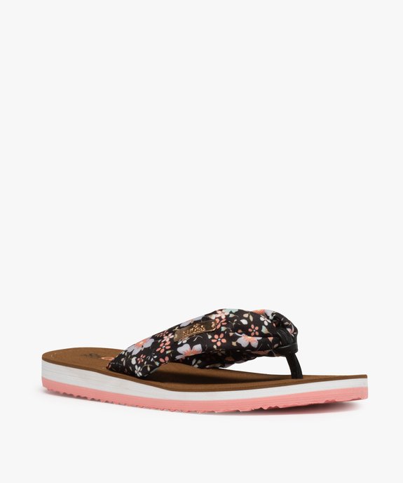 Tongs femme dessus drapé en tissu – Shoes by LTDC vue2 - SHOES BY LTDC - GEMO