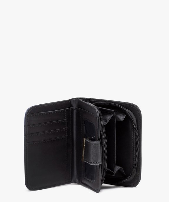 Porte-monnaie bicolore format compact femme vue3 - GEMO (ACCESS) - GEMO