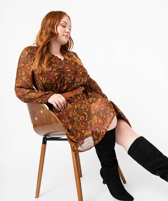 Robe en voile imprimé femme grande taille vue5 - GEMO (G TAILLE) - GEMO