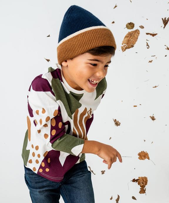 Tee-shirt manches longues imprimé garçon vue1 - GEMO 4G GARCON - GEMO