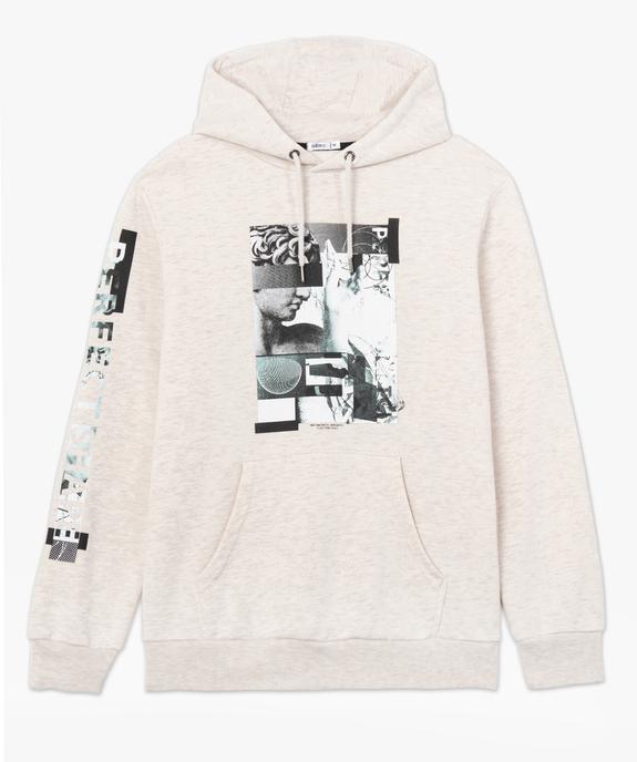 Sweat homme à capuche avec motif statue grecque vue4 - GEMO (HOMME) - GEMO