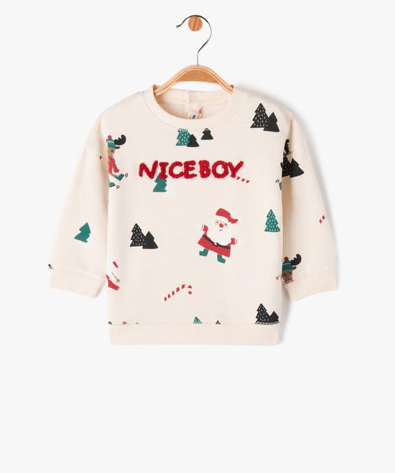 Sweat de Noël imprimé bébé garçon vue2 - GEMO(BEBE DEBT) - GEMO