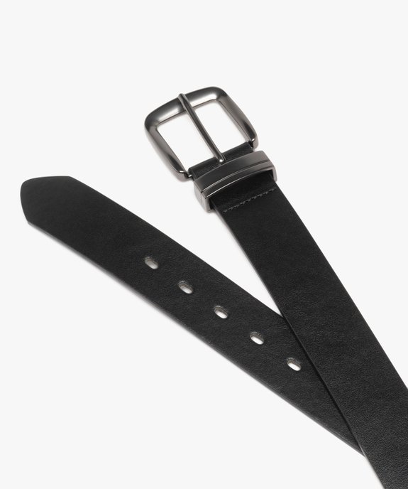 Ceinture avec boucle carrée en métal homme vue3 - GEMO (ACCESS) - GEMO