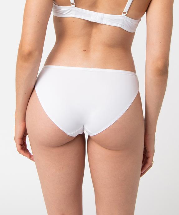 Culotte microfibre sans coutures femme (lot de 2) vue3 - GEMO 4G FEMME - GEMO