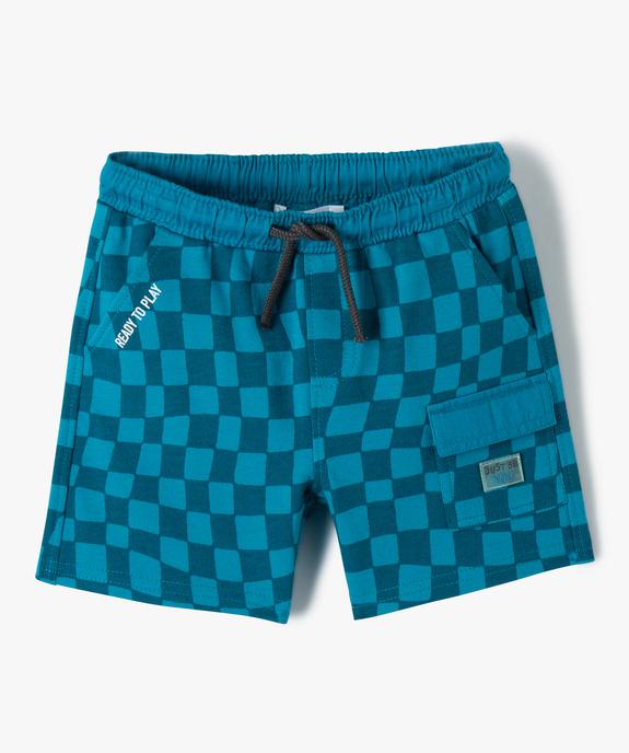 Short bébé garçon en maille avec poche latérale vue1 - GEMO(BEBE DEBT) - GEMO