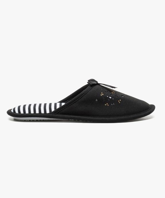 Chaussons mules avec détails féminins vue1 - GEMO(HOMWR FEM) - GEMO