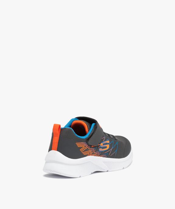 Baskets garçon à lacets et scratch – Skechers Microspec vue4 - SKECHERS - GEMO