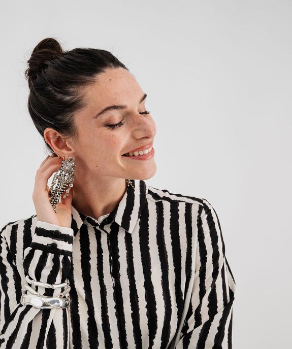 Chemise à rayures femme vue2 - GEMO 4G FEMME - GEMO