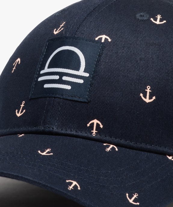 Casquette homme à motifs ancres marines vue2 - GEMO (ACCESS) - GEMO