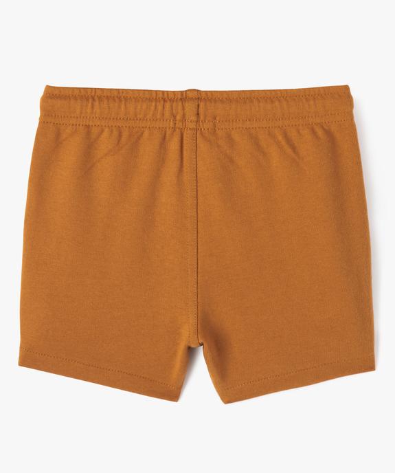 Short en maille avec taille ajustable bébé garçon vue3 - GEMO(BEBE DEBT) - GEMO