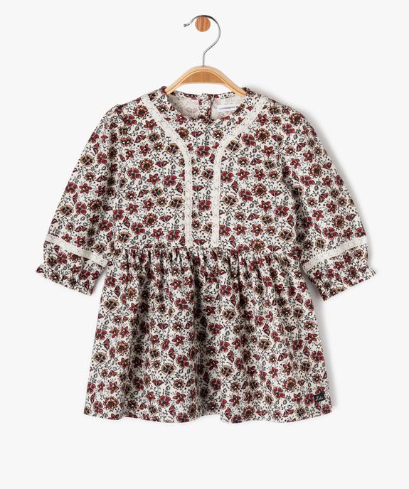 Robe à manches longues à motifs fleuris bébé fille - LuluCastagnette vue1 - LULUCASTAGNETTE - GEMO