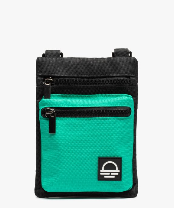 Pochette homme en toile bicolore vue1 - GEMO (ACCESS) - GEMO