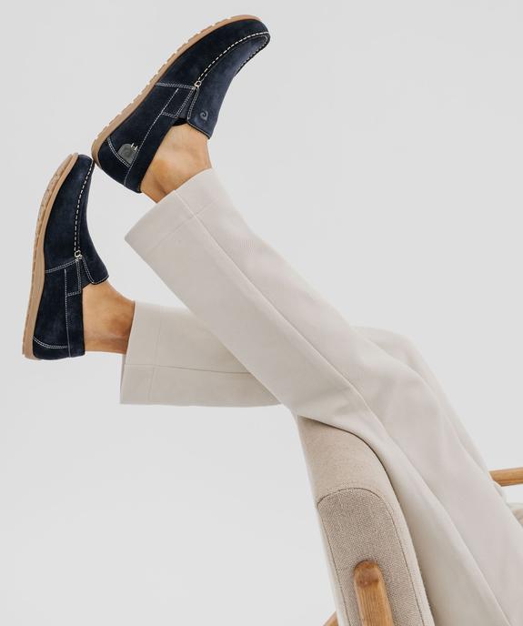 Mocassins en cuir suédé à semelle souple homme - Pierre Cardin vue1 - PIERRE CARDIN D - GEMO