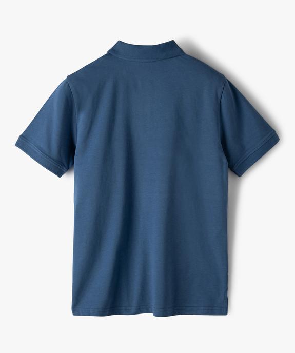 Polo garçon multicolore à manches courtes vue3 - GEMO (ENFANT) - GEMO
