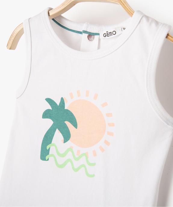Ensemble bébé fille 2 pièces : short + débardeur imprimés vue2 - GEMO(BEBE DEBT) - GEMO
