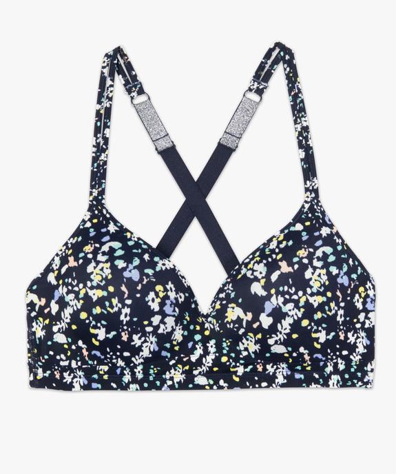 Soutien-gorge de sport push-up – Maintien moyen vue4 - GEMO(HOMWR FEM) - GEMO