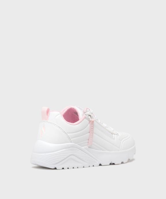 Baskets basses et légères à épaisse semelle et zip fille - Skechers vue4 - SKECHERS - GEMO