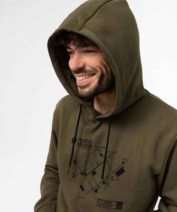 Sweat homme à capuche doux et chaud vue2 - GEMO 4G HOMME - GEMO