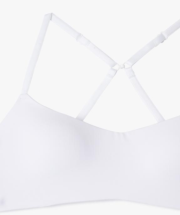 Soutien-gorge corbeille sans armatures avec bretelles multipositions fille vue2 - GEMO (JUNIOR) - GEMO