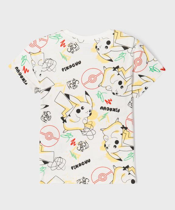 Tee-shirt manches courtes imprimé all over garçon - Pokémon vue3 - POKEMON - GEMO