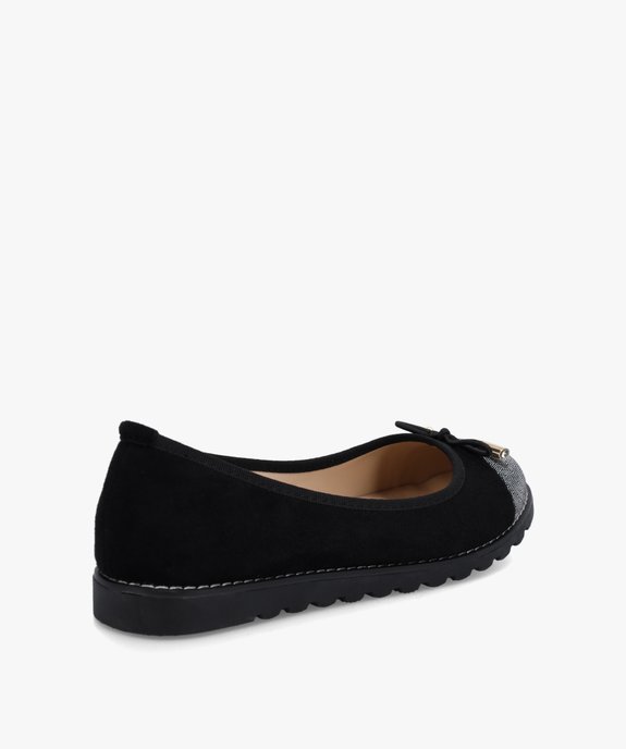 Ballerines femme à bout brillant et semelle crantée vue4 - GEMO(URBAIN) - GEMO