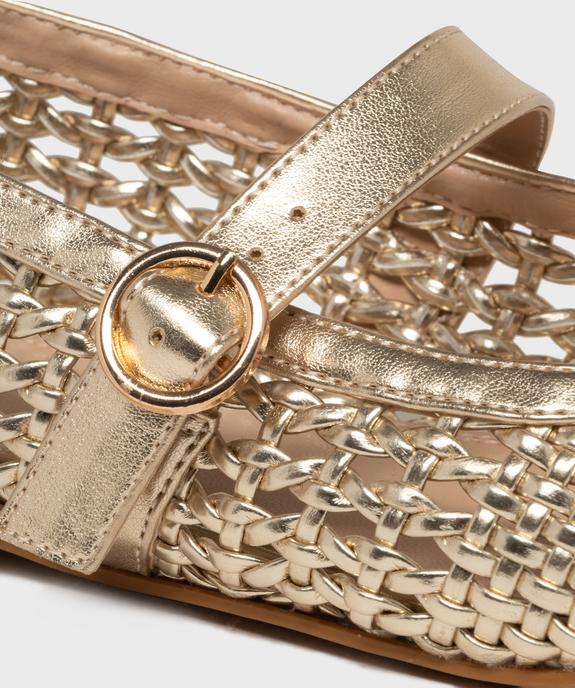 Ballerines tressées en matière métallisée femme - Follow Me vue6 - FOLLOW ME - GEMO