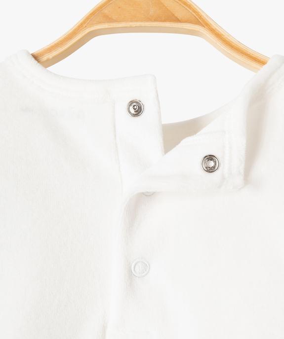 Pyjama 2 pièces en velours dépareillé bébé vue3 - GEMO(BB COUCHE) - GEMO
