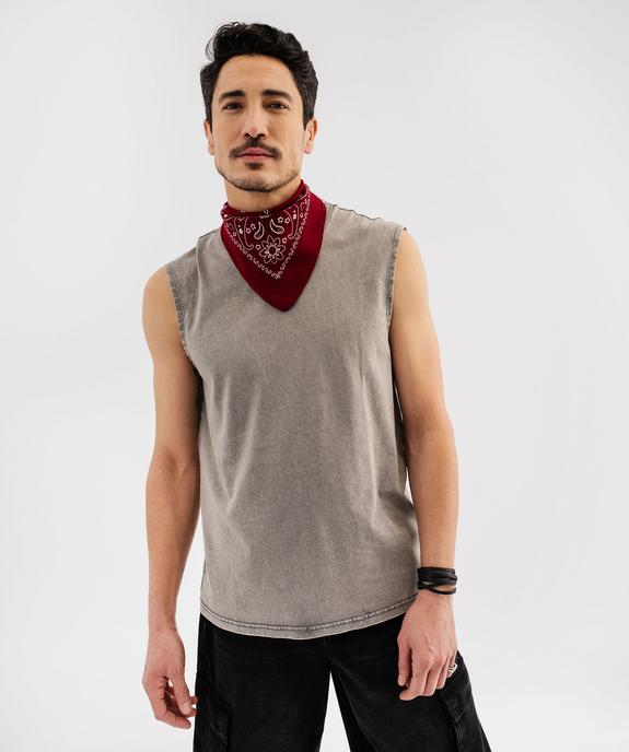 Débardeur à col rond style vintage homme vue2 - GEMO (HOMME) - GEMO